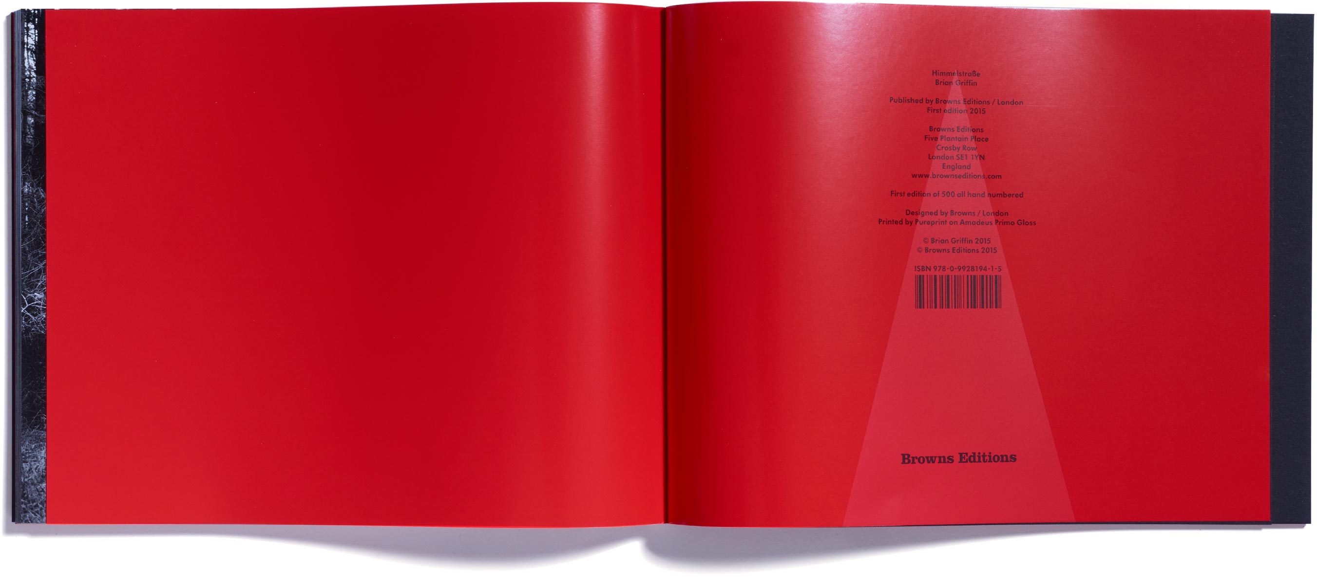 Browns Editions, Browns Editions Publishing, Browns Editions Books, Browns Editions Brian Griffin, Browns Editions Himmelstrasse, Browns Editions Brian Griffin Himmelstrasse